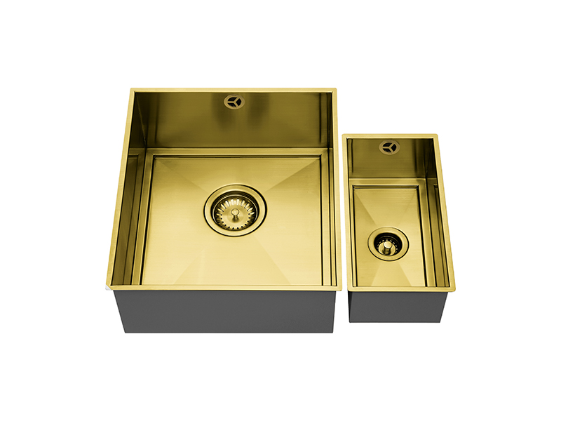 1810 AxixUno Set B 355U&150U Undermount Sink (Short Half Bowl) 1