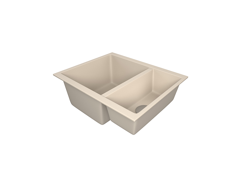 1810 CavaDuo 335/155U Purquartz Undermount Sink 1