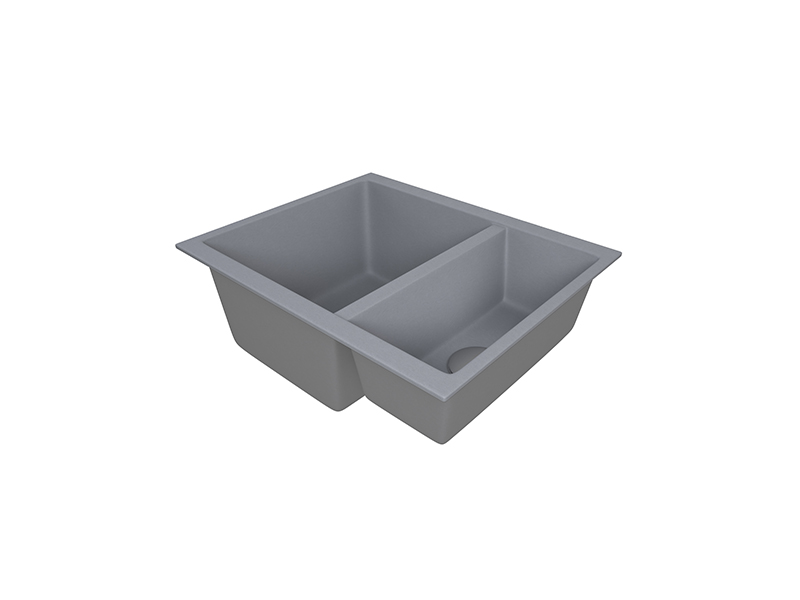 1810 CavaDuo 335/155U Purquartz Undermount Sink 1