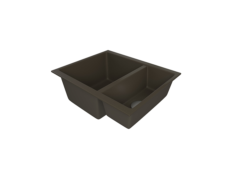 1810 CavaDuo 335/155U Purquartz Undermount Sink 1