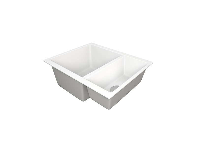 1810 CavaDuo 335/155U Purquartz Undermount Sink 1