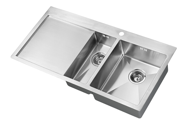 1810 ZenDuo15 6IF Inset Sink & Drainer 1