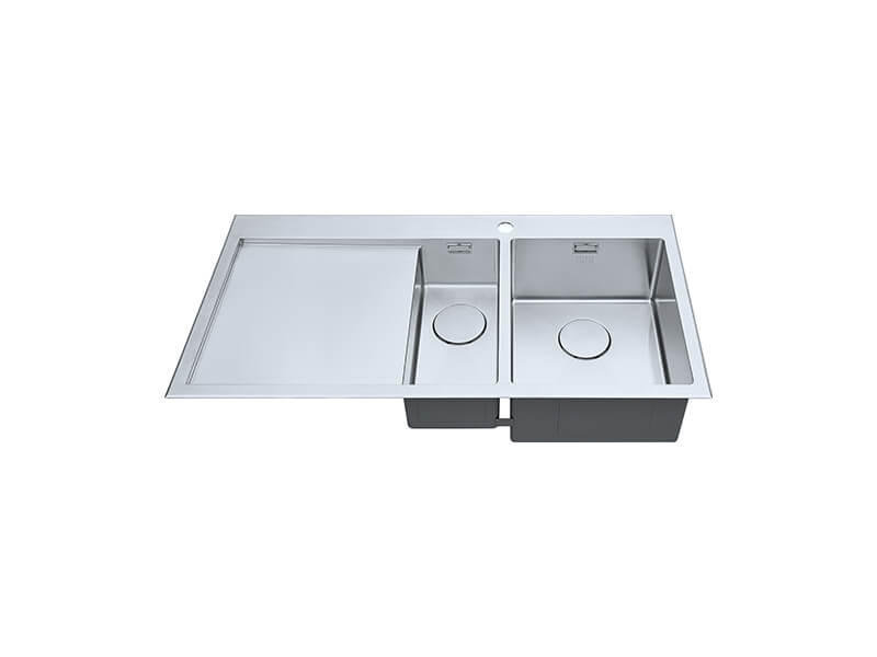 1810 RazorDuo10 6IF Inset Sink & Drainer 1