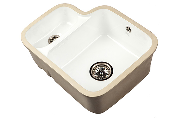 1810 EtroDuo 343/136UC Ceramic Undermount Sink 1