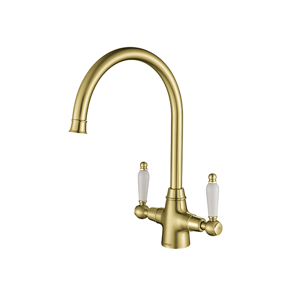 RODEZ CLASSIC SINGLE TAP BRUSHED GOLD BRASS 1