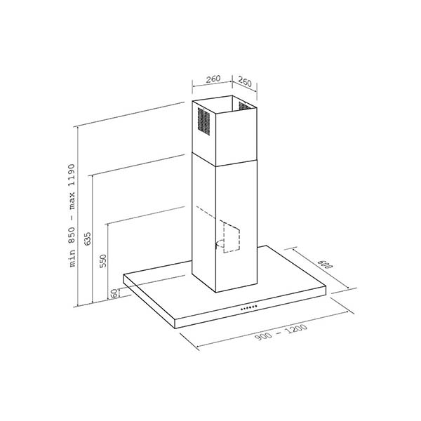 Westin Martelli 1200 Island Hood 2