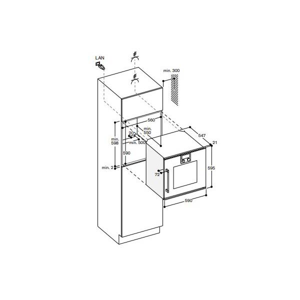 Gaggenau 200 Series BOP220132 Single Oven 2