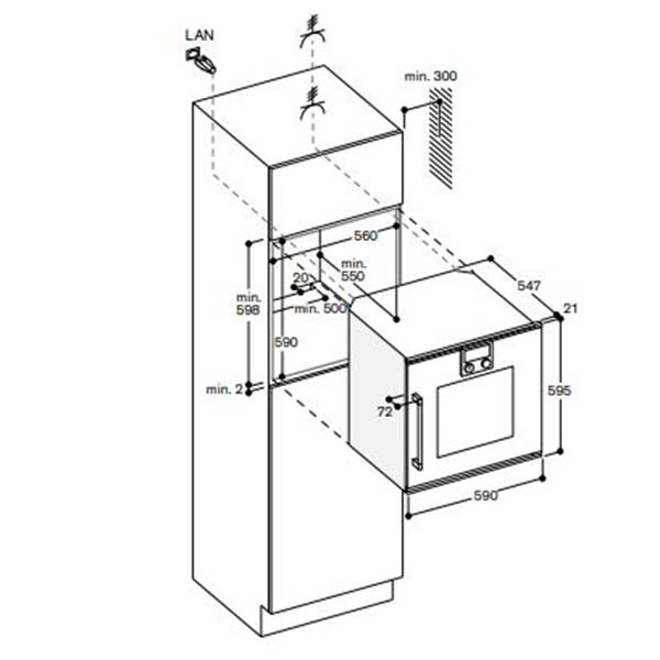 Gaggenau 200 Series BOP210132 Single Oven 2