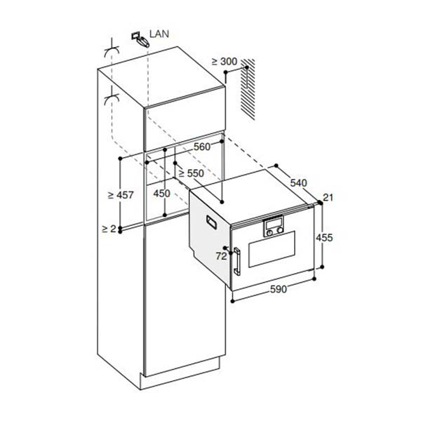 Gaggenau 200 Series BSP250131 Steam Combi 2