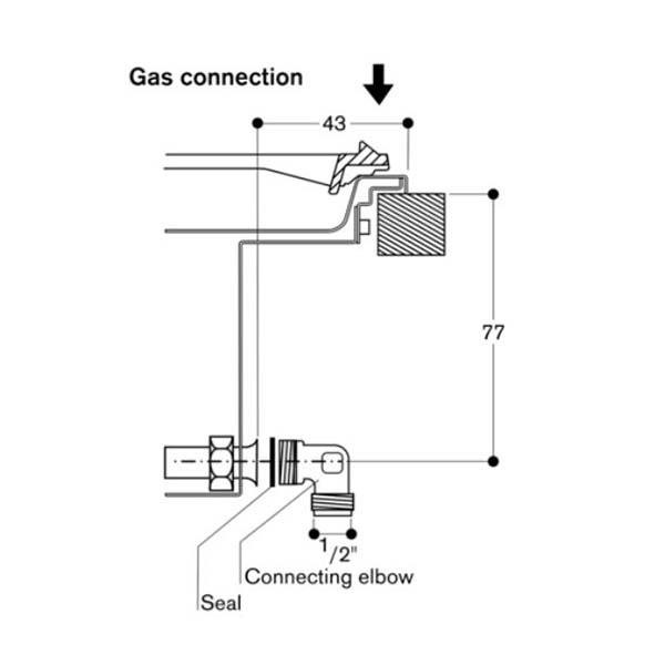 Gaggenau 200 Series VG231220 Domino Gas Wok 3