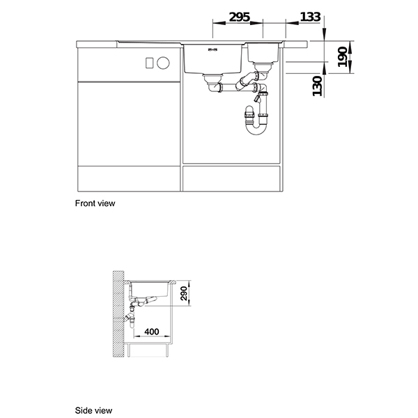 Blanco AXIS III 6 S-IF Inset Sink 3