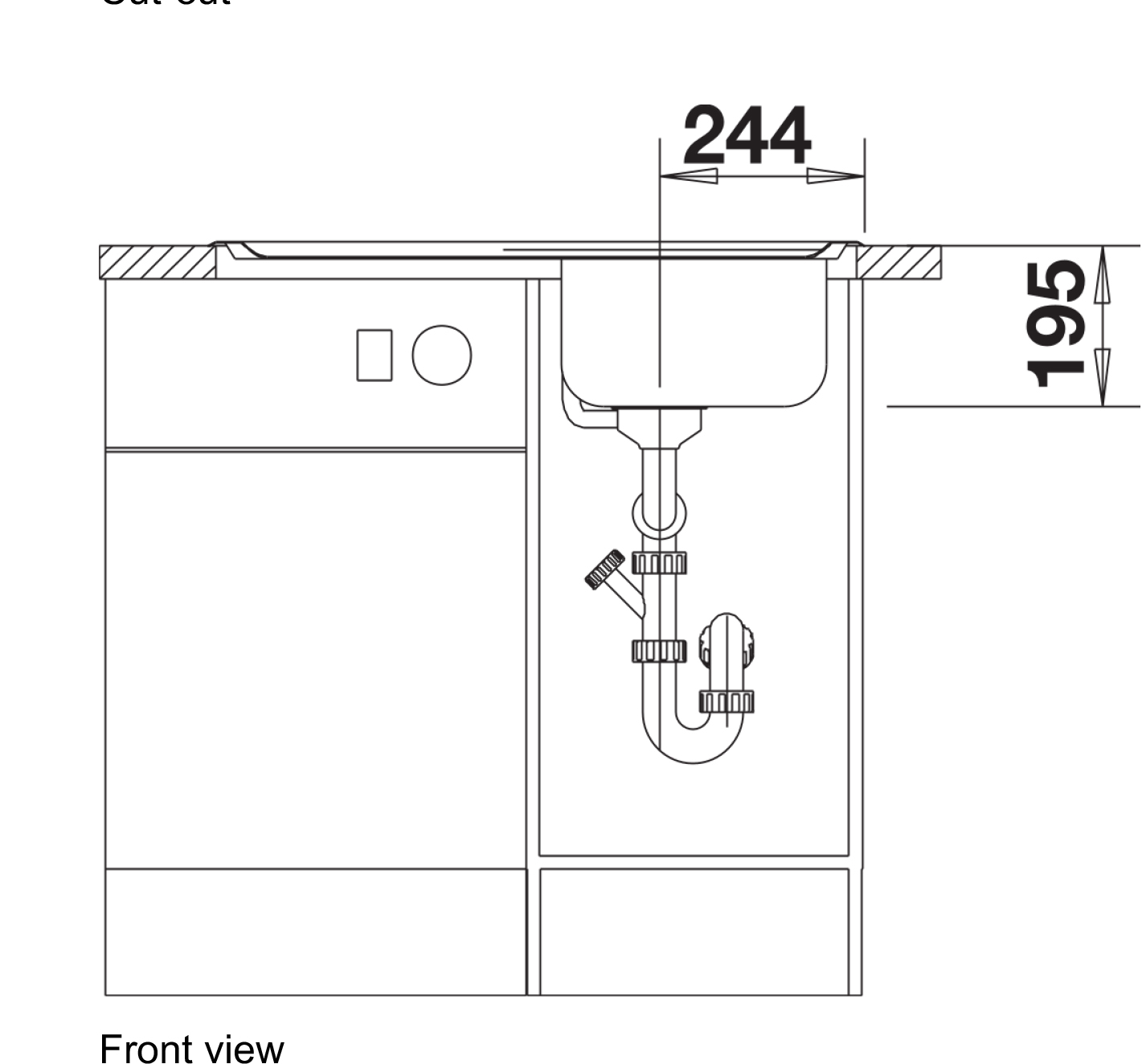 Blanco DIVON II  5 S-IF Inset Sink 1