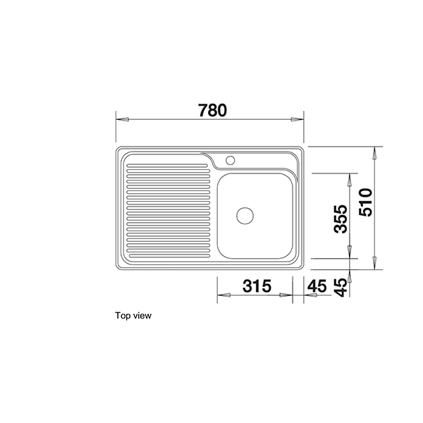 Blanco DIVON II  5 S-IF Inset Sink 3