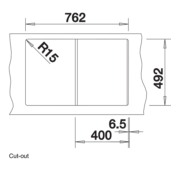 Blanco DIVON II  5 S-IF Inset Sink 4