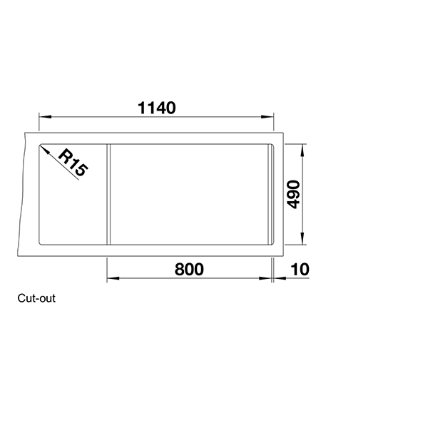 Blanco DIVON II  8 S-IF Inset Sink 2