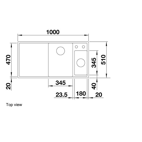 Blanco AXIA III 6 S Silgranit Inset Sink 3