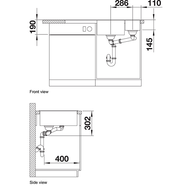 Blanco AXIA III 6 S Silgranit Inset Sink 4