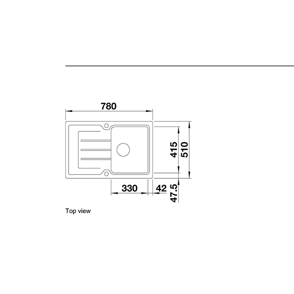 Blanco CLASSIC Neo 45 S Silgranit Inset Sink 3