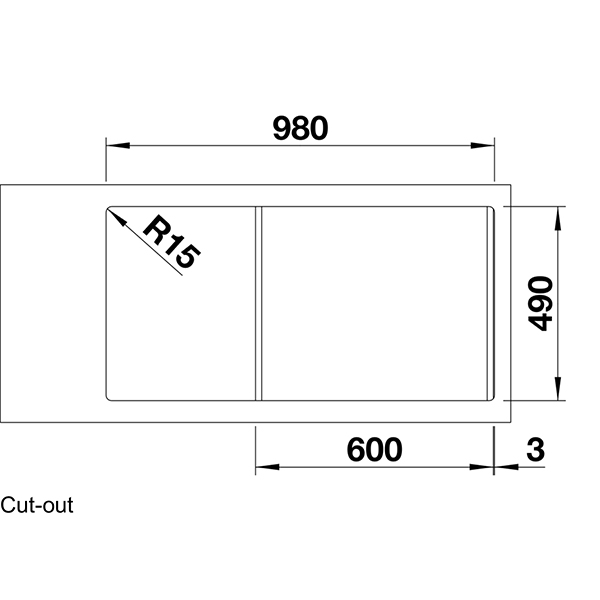 Blanco CLASSIC NEO XL 6 S Silgranit Inset Sink 2