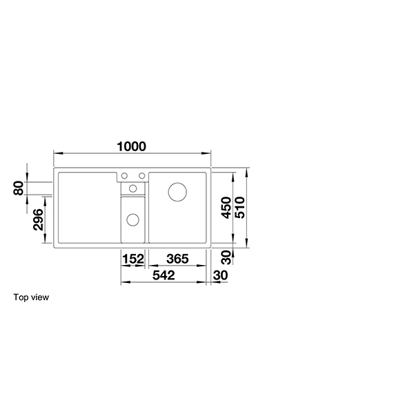 Blanco COLLECTIS 6 S Silgranit Inset Sink 2