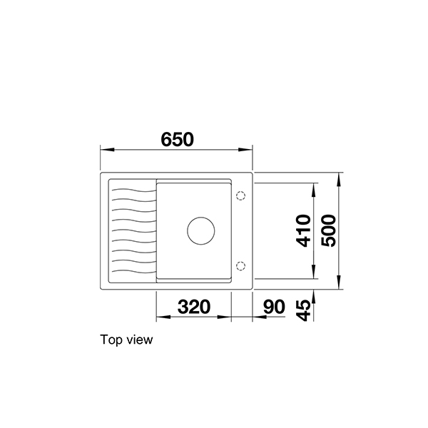 Blanco Elon 45 S Silgranit Inset Sink 5