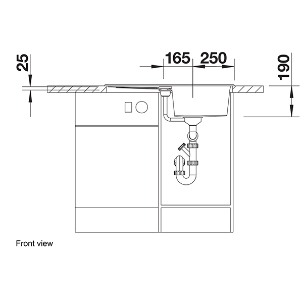 Blanco METRA 45 S Silgranit Inset Sink 4