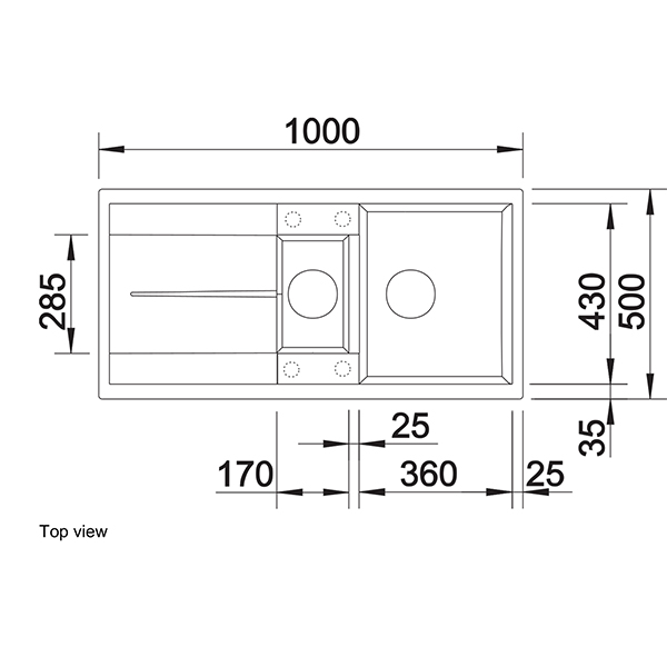 Blanco METRA 6 S Silgranit Inset Sink 2