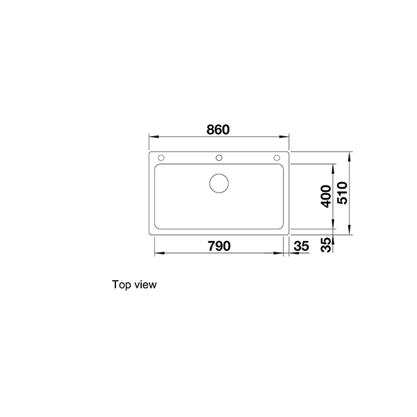 Blanco Naya XL 9 Silgranit Inset Sink 3