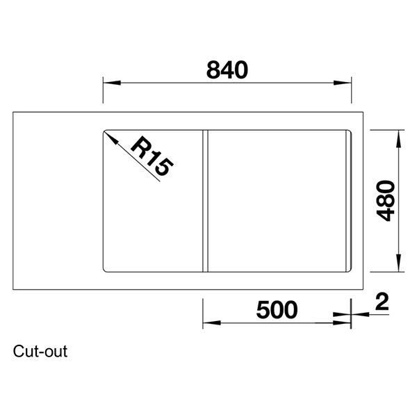 Blanco SONA 5S Inset Sink & Drainer 2