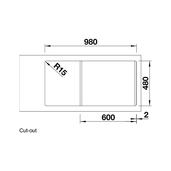 Blanco Sona 6 S Silgranit Inset Sink 2