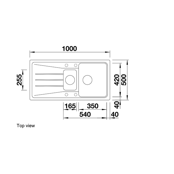 Blanco Sona 6 S Silgranit Inset Sink 5