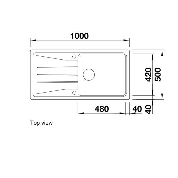 Blanco SONA XL 6 S Silgranit Inset Sink 5