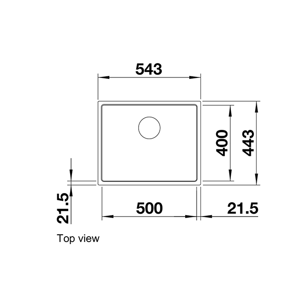 Blanco SUBLINE 500 IF Steel Frame Silgranit Inset Sink 2