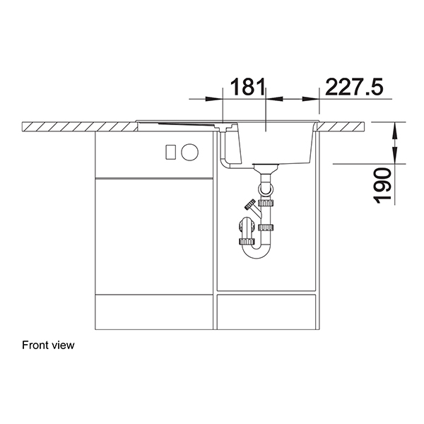 Blanco ZIA 45 S Silgranit Inset Sink 4