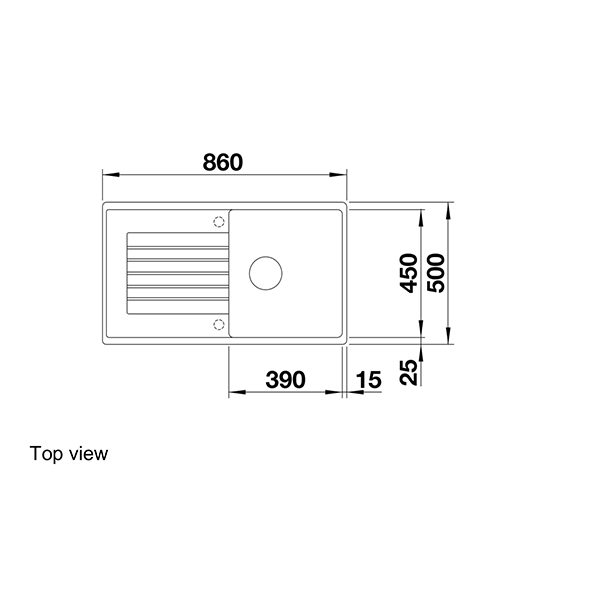 Blanco ZIA 5 S Silgranit Inset Sink 2