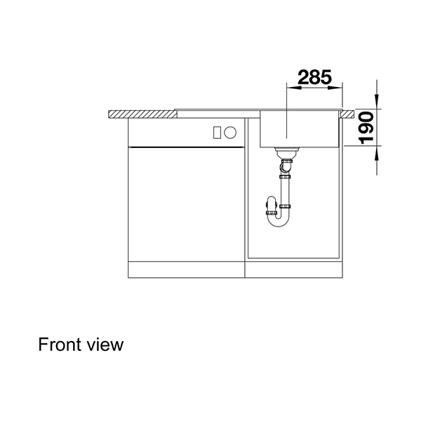 Blanco ZIA 5 S Silgranit Inset Sink 4