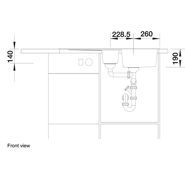 Blanco ZIA 6 S Silgranit Inset Sink 4