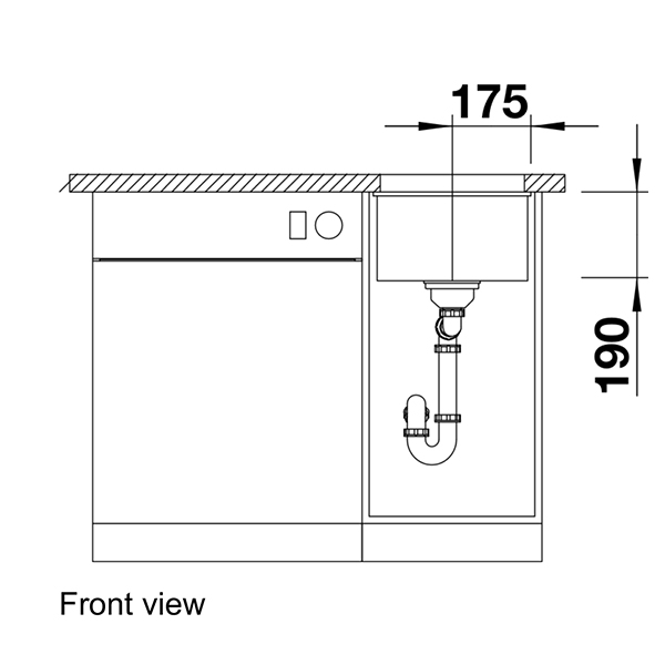 Blanco SUBLINE 320-U Silgranit Undermount Sink 3