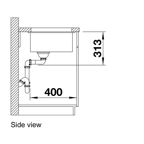 Blanco SUBLINE 320-U Silgranit Undermount Sink 4