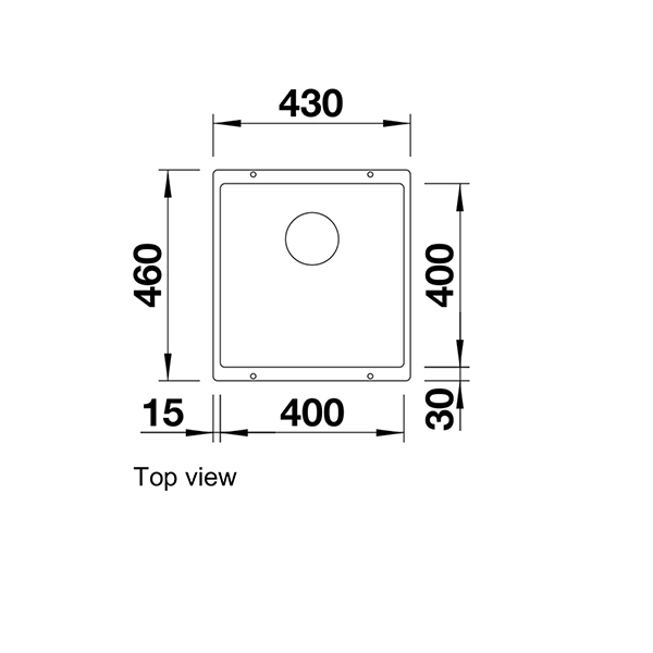 Blanco Subline 400-U Silgranit Undermount Sink 2