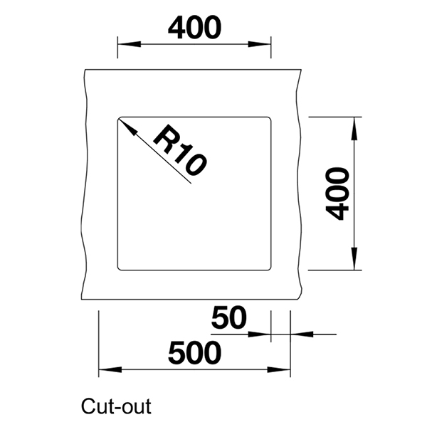 Blanco Subline 400-U Silgranit Undermount Sink 5