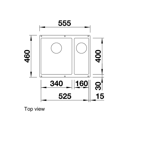 Blanco SUBLINE 340/160-U Silgranit Undermount Sink 2